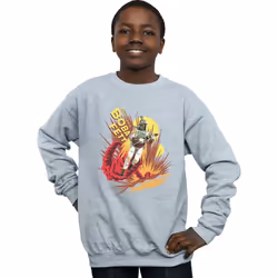 Star Wars - Sweat ROCKET POWERED - Garçon (Gris chiné)