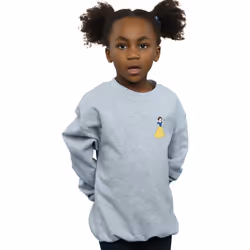 Disney Princess - Sweat - Fille (Gris chiné)