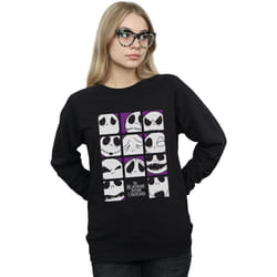 Disney - Sweat NIGHTMARE BEFORE CHRISTMAS MANY FACES OF JACK - Femme (Noir)