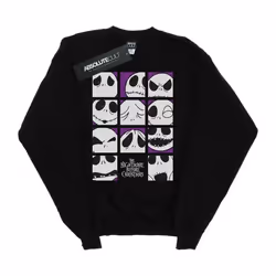 Disney - Sweat NIGHTMARE BEFORE CHRISTMAS MANY FACES OF JACK - Fille (Noir)