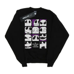 Disney - Sweat NIGHTMARE BEFORE CHRISTMAS MANY FACES OF JACK - Fille (Noir)