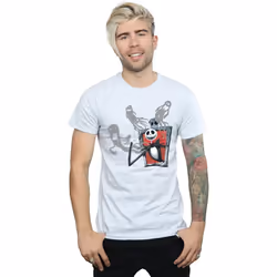 Disney - T-shirt NIGHTMARE BEFORE CHRISTMAS GHOSTS OF JACK - Homme (Gris chiné)
