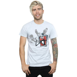 Disney - T-shirt NIGHTMARE BEFORE CHRISTMAS GHOSTS OF JACK - Homme (Gris chiné)