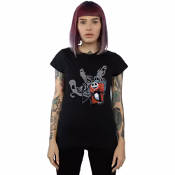 Disney - T-shirt NIGHTMARE BEFORE CHRISTMAS GHOSTS OF JACK - Femme (Noir)