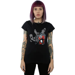 Disney - T-shirt NIGHTMARE BEFORE CHRISTMAS GHOSTS OF JACK - Femme (Noir)
