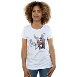 Disney - T-shirt NIGHTMARE BEFORE CHRISTMAS GHOSTS OF JACK - Femme (Blanc)
