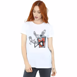 Disney - T-shirt NIGHTMARE BEFORE CHRISTMAS GHOSTS OF JACK - Femme (Blanc)