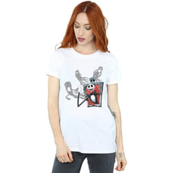 Disney - T-shirt NIGHTMARE BEFORE CHRISTMAS GHOSTS OF JACK - Femme (Blanc)