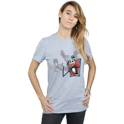 Disney - T-shirt NIGHTMARE BEFORE CHRISTMAS GHOSTS OF JACK - Femme (Gris chiné)