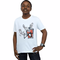 Disney - T-shirt NIGHTMARE BEFORE CHRISTMAS GHOSTS OF JACK - Garçon (Blanc)