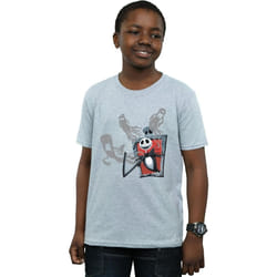 Disney - T-shirt NIGHTMARE BEFORE CHRISTMAS GHOSTS OF JACK - Garçon (Gris chiné)