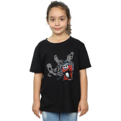 Disney - T-shirt NIGHTMARE BEFORE CHRISTMAS GHOSTS OF JACK - Fille (Noir)