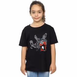 Disney - T-shirt NIGHTMARE BEFORE CHRISTMAS GHOSTS OF JACK - Fille (Noir)