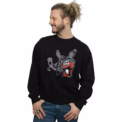 Disney - Sweat NIGHTMARE BEFORE CHRISTMAS GHOSTS OF JACK - Homme (Noir)