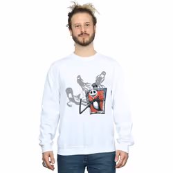 Disney - Sweat NIGHTMARE BEFORE CHRISTMAS GHOSTS OF JACK - Homme (Blanc)
