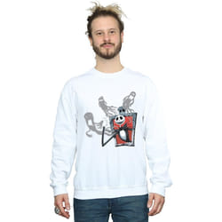 Disney - Sweat NIGHTMARE BEFORE CHRISTMAS GHOSTS OF JACK - Homme (Blanc)