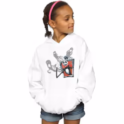 Disney - Sweat à capuche NIGHTMARE BEFORE CHRISTMAS GHOSTS OF JACK - Fille (Blanc)