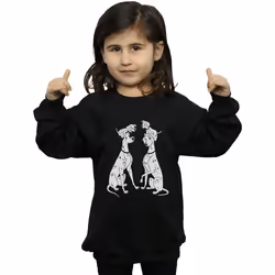 Disney - Sweat DALMATIANS - Fille (Noir)