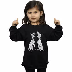 Disney - Sweat DALMATIANS - Fille (Noir)