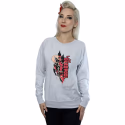 Marvel - Sweat LADY DEADPOOL - Femme (Gris chiné)