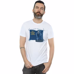 Disney - T-shirt NIGHTMARE BEFORE CHRISTMAS JACK AND THE WELL - Homme (Blanc)