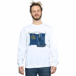 Disney - Sweat NIGHTMARE BEFORE CHRISTMAS JACK AND THE WELL - Homme (Blanc)