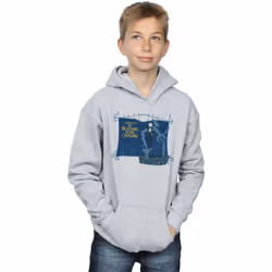 Disney - Sweat à capuche NIGHTMARE BEFORE CHRISTMAS JACK AND THE WELL - Garçon (Gris chiné)