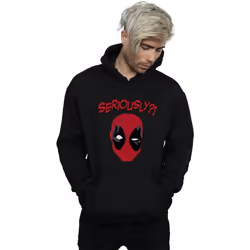 Marvel - Sweat à capuche SERIOUSLY - Homme (Noir)