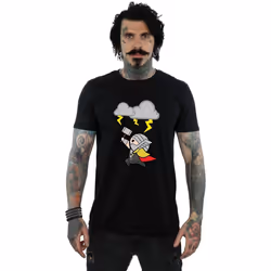 Marvel - T-shirt GOD OF THUNDER - Homme (Noir)