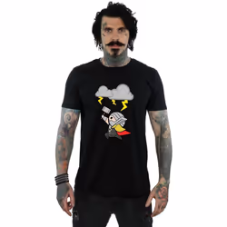 Marvel - T-shirt GOD OF THUNDER - Homme (Noir)