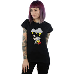 Marvel - T-shirt GOD OF THUNDER - Femme (Noir)