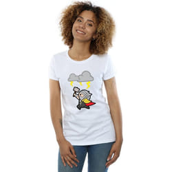 Marvel - T-shirt GOD OF THUNDER - Femme (Blanc)