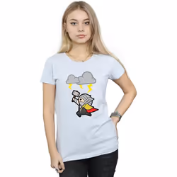 Marvel - T-shirt GOD OF THUNDER - Femme (Gris chiné)