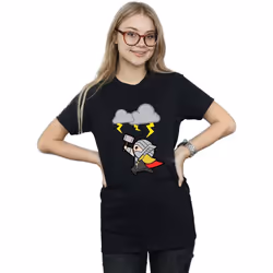 Marvel - T-shirt GOD OF THUNDER - Femme (Noir)