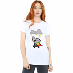 Marvel - T-shirt GOD OF THUNDER - Femme (Blanc)