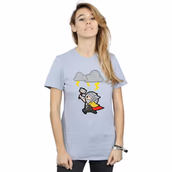 Marvel - T-shirt GOD OF THUNDER - Femme (Gris chiné)