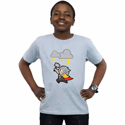 Marvel - T-shirt GOD OF THUNDER - Garçon (Gris chiné)
