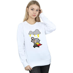 Marvel - Sweat GOD OF THUNDER - Femme (Blanc)