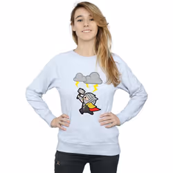 Marvel - Sweat GOD OF THUNDER - Femme (Gris chiné)