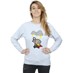 Marvel - Sweat GOD OF THUNDER - Femme (Gris chiné)