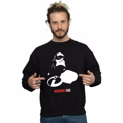Disney - Sweat THE INCREDIBLES INCREDIBLE DAD - Homme (Noir)