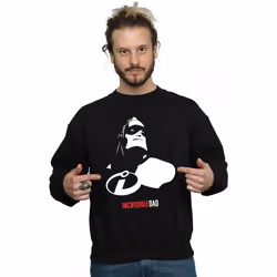 Disney - Sweat THE INCREDIBLES INCREDIBLE DAD - Homme (Noir)