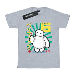 Disney - T-shirt BIG HERO - Fille (Gris chiné)