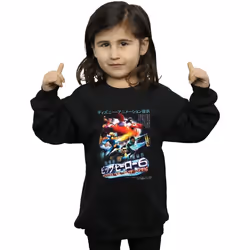Disney - Sweat BIG HERO - Fille (Noir)