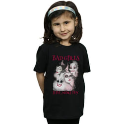 Disney - T-shirt BAD GIRLS HAVE MORE FUN - Fille (Noir)