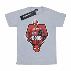 Marvel - T-shirt BORN HERO - Homme (Gris chiné)