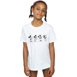 Disney - T-shirt FOUR EMOTIONS - Fille (Blanc)