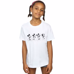 Disney - T-shirt FOUR EMOTIONS - Fille (Blanc)