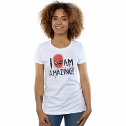 Marvel - T-shirt AM AMAZING - Femme (Blanc)