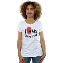 Marvel - T-shirt AM AMAZING - Femme (Blanc)